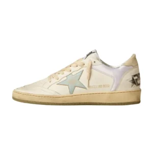 Ball Star Pink Leather - Blue Star & Beige Heel