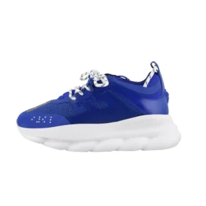 Blue Mesh Rubber Suede